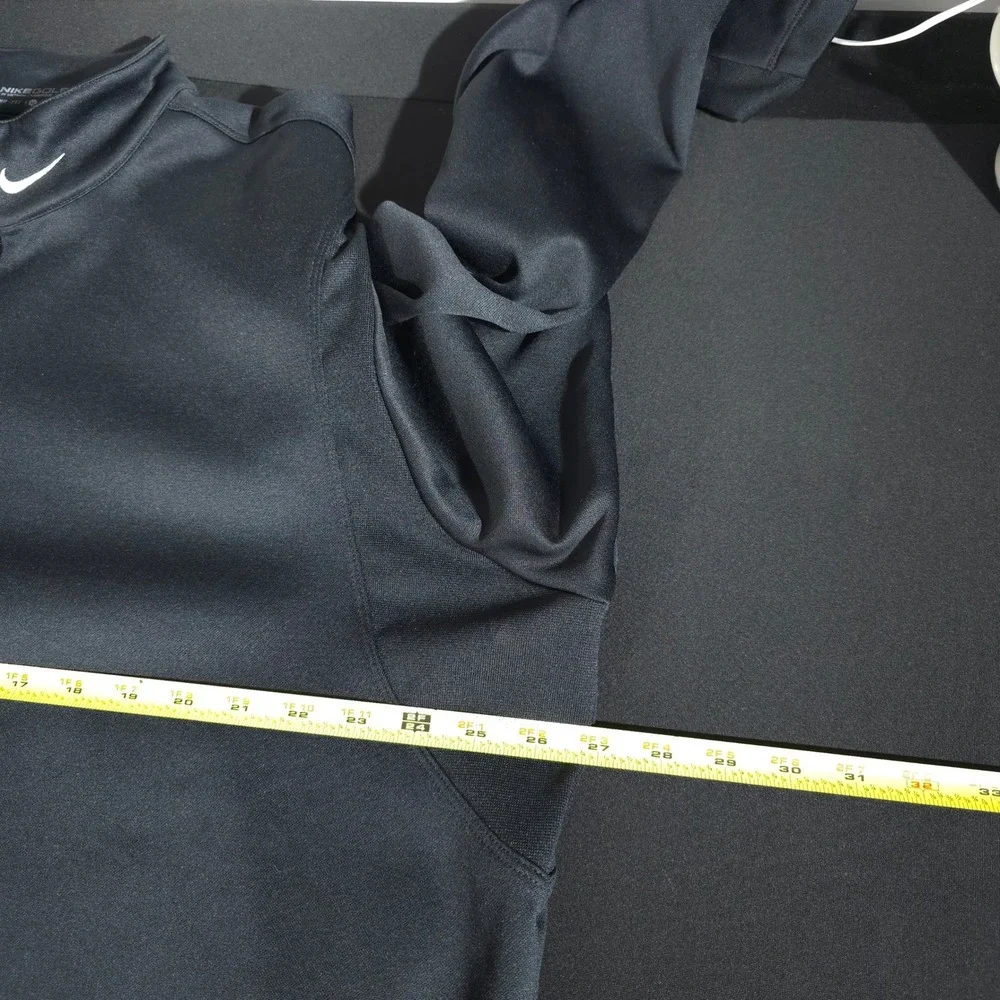 Nike Golf Therma-FIT Mens XL Black 1/4 Zip Pullover 381259-010 Fleece Mock Neck